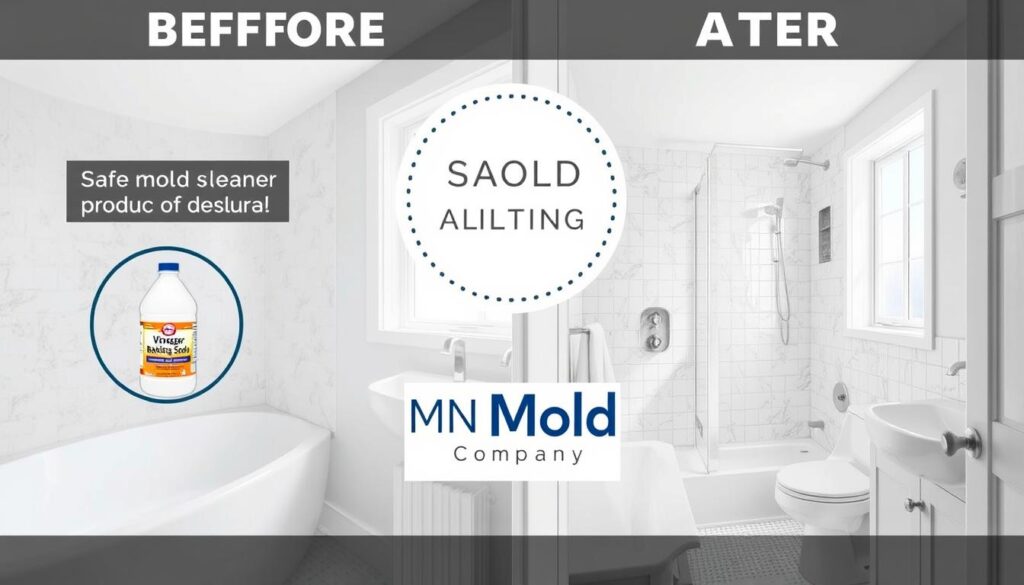 Safe mold cleaning methods for bathrooms