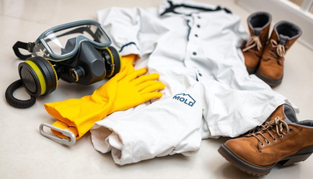 Mold removal safety gear